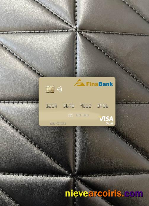 Suriname Finabank N.V. visa debit card photolook